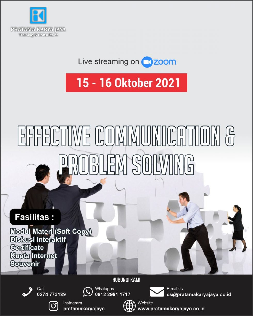 Effective Communication & Problem Solving | Pratama Karya Jaya